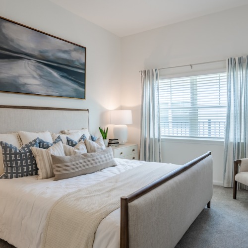 Wind Down in Your Brand New Home Large Bedroom with Neutral Furniture